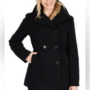 Wool Black Peacoat